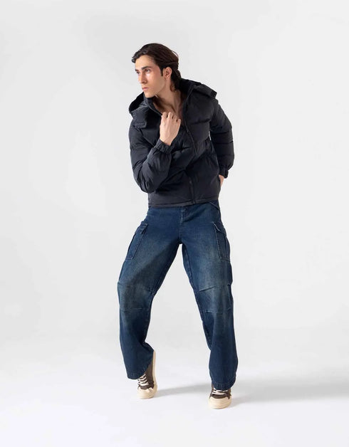 HOODED PUFFER JACKET